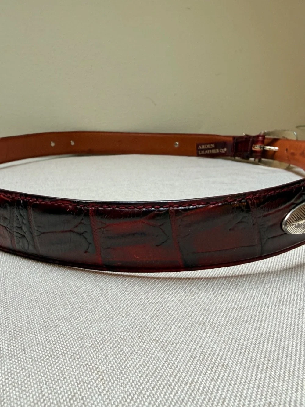 Men’s Arden Leather Corporation 48” Belt With Metal Arrowhead Accents